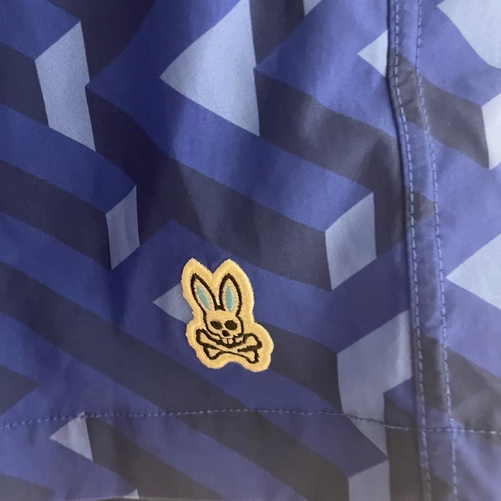 Psycho Bunny Boys XL‎ 18-20 geometric print swim trunks